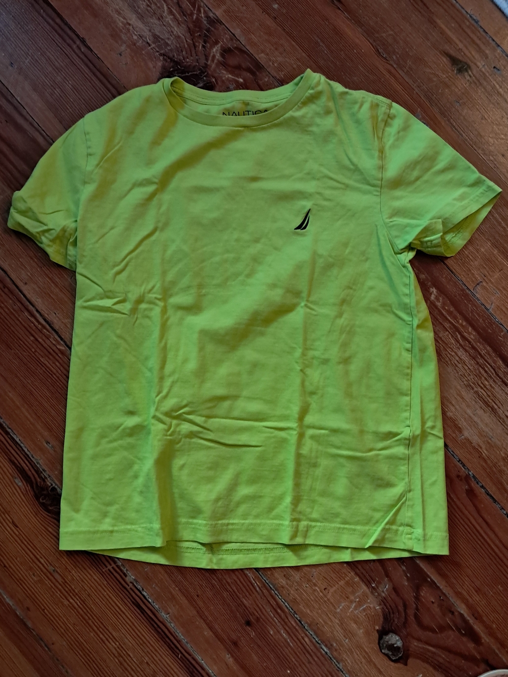 Nautica Neon Lime Short-Sleeve Crew Tee